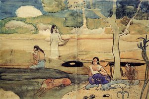 Tahitian Scene by Paul Gauguin